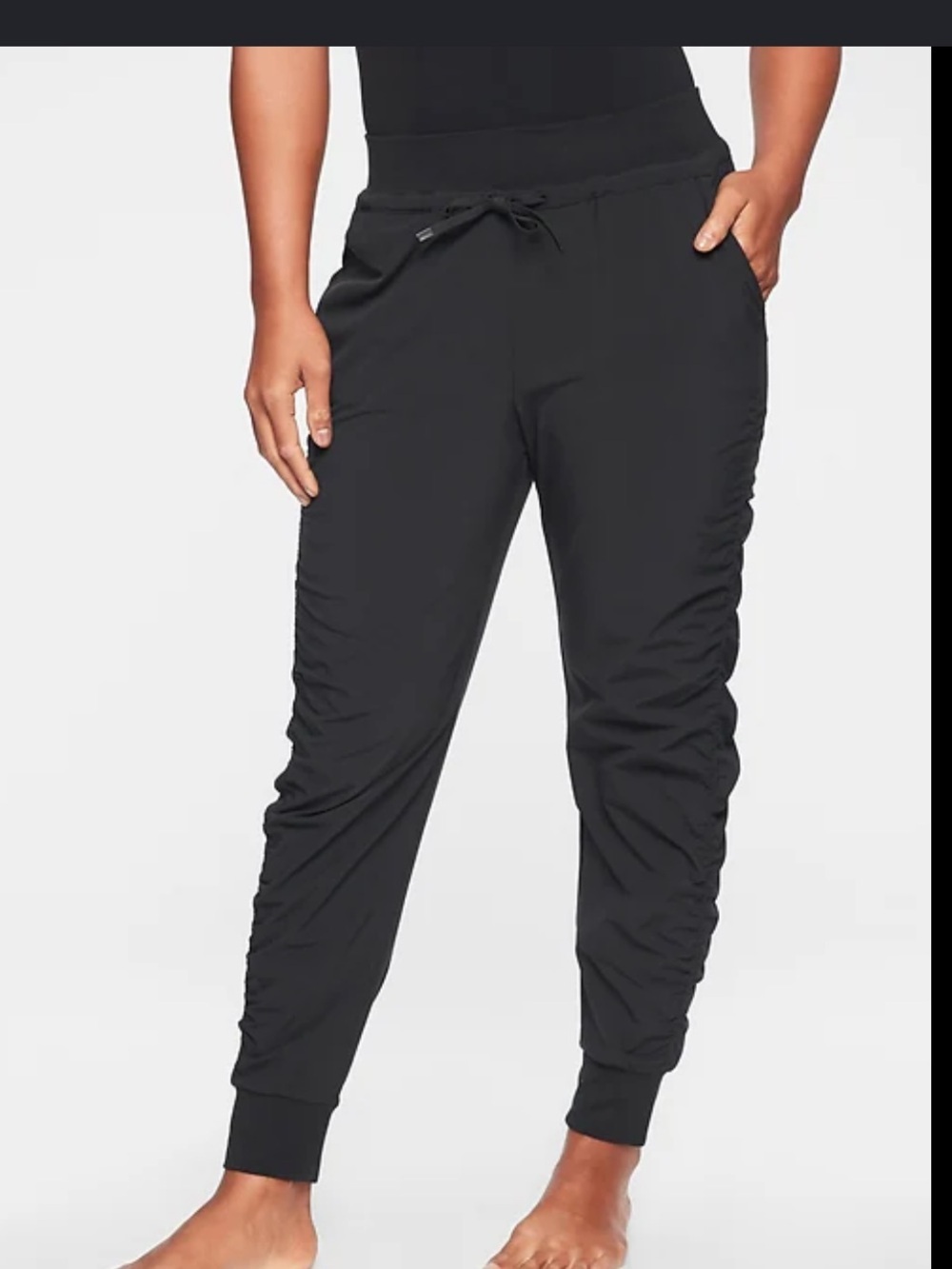 Athleta attitude Gray Drawstring Jogger Pants